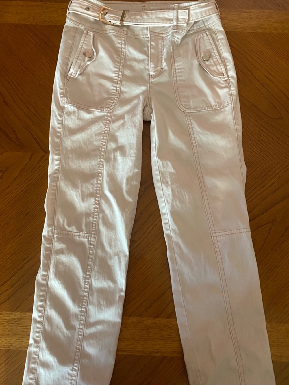 White House Black Market Light Pink Cropped Ankle Pants